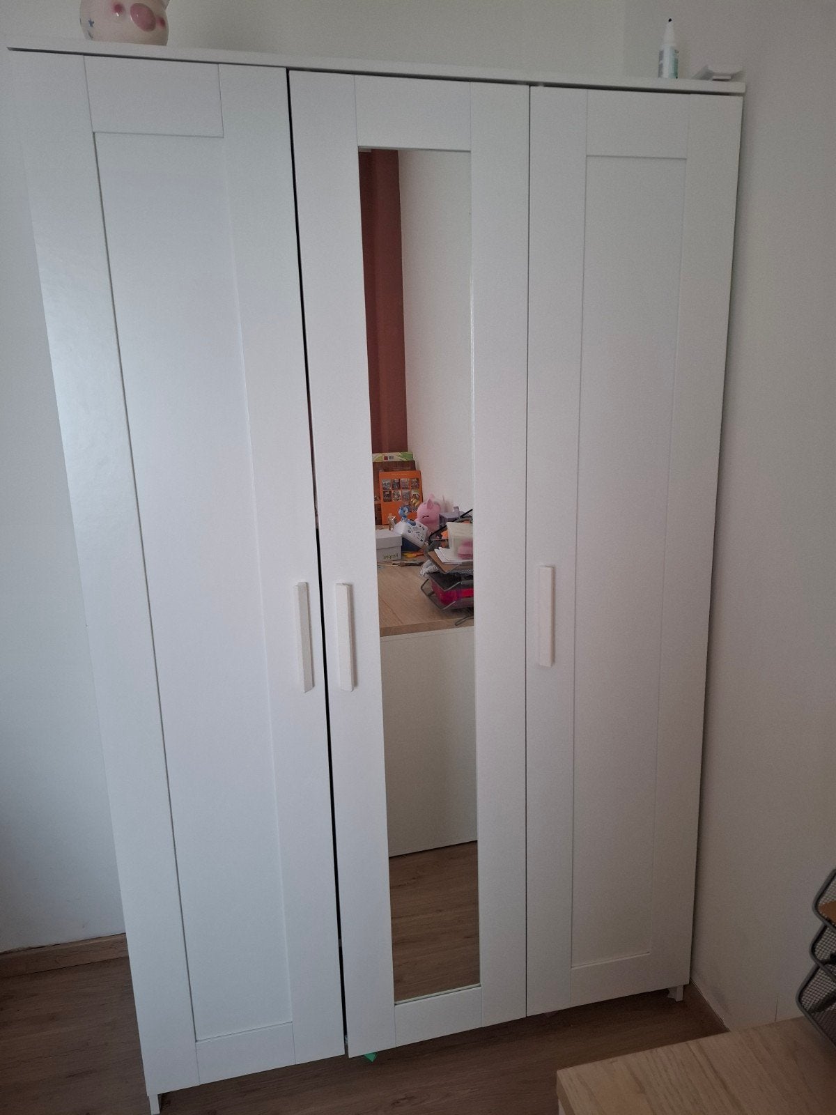 3-deurs kleerkast met spiegel te koop, Huis en Inrichting, Ophalen