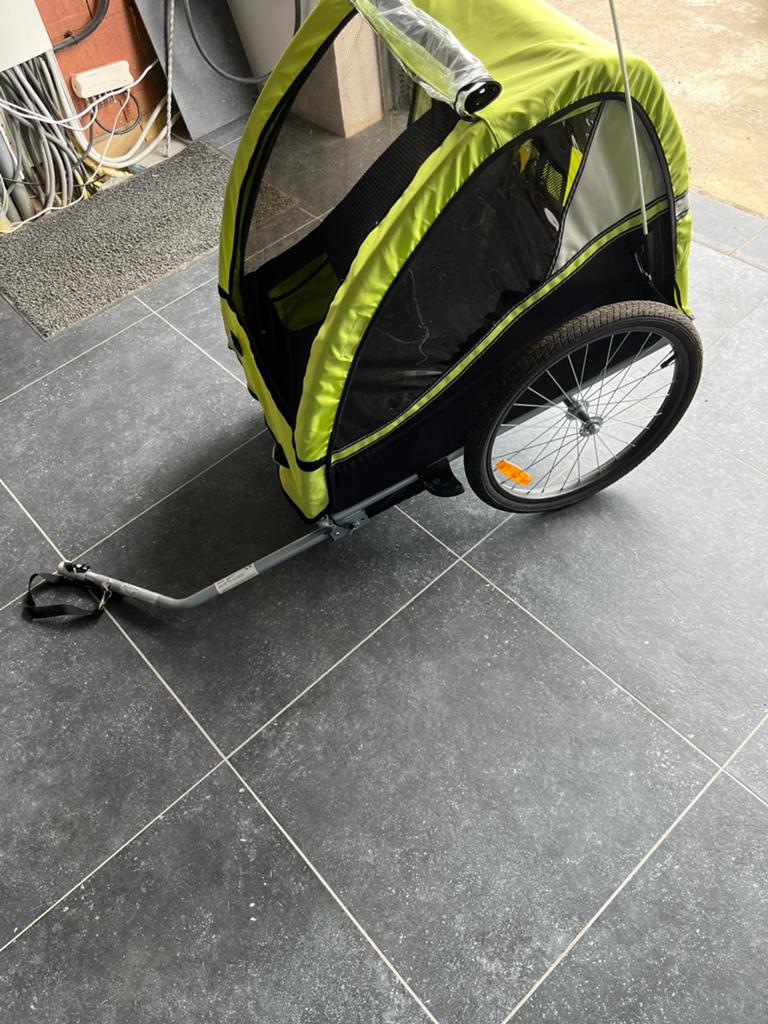 Remorque vélo pour enfants, Vélos & Vélomoteurs, Enlèvement, Utilisé, Remorque pour enfant, Moins de 20 kg