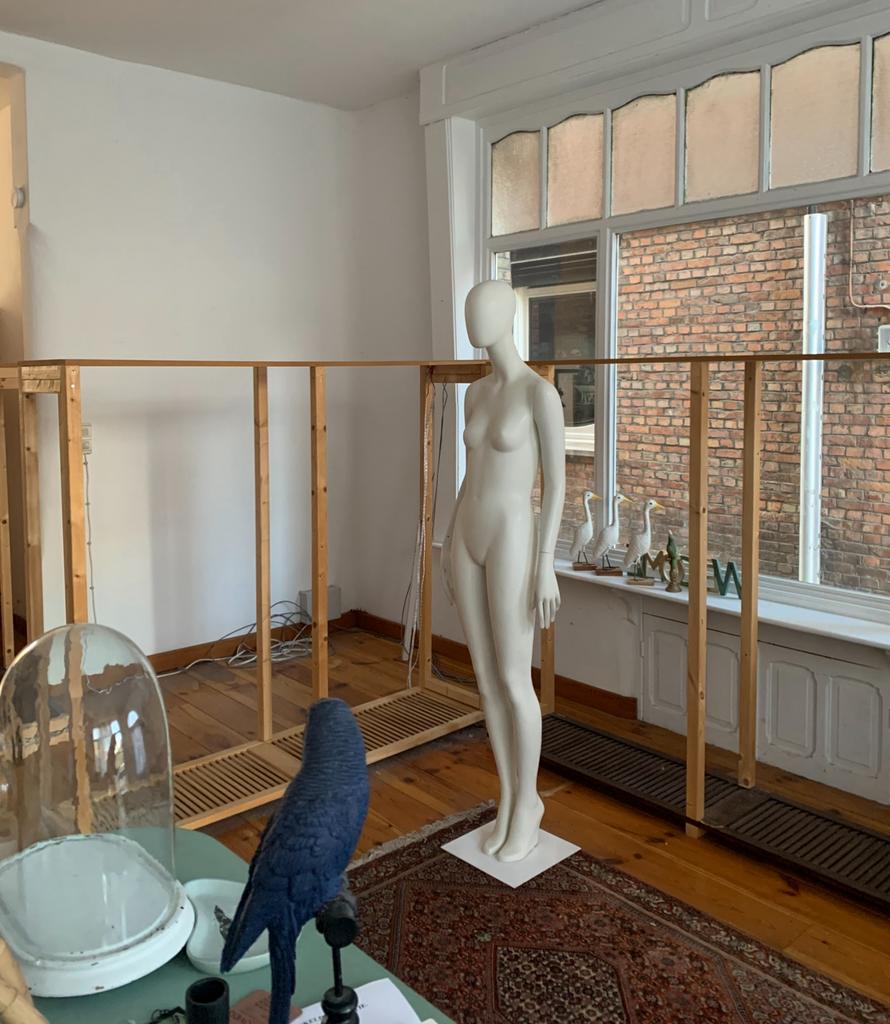 Witte dames Paspop, Ophalen