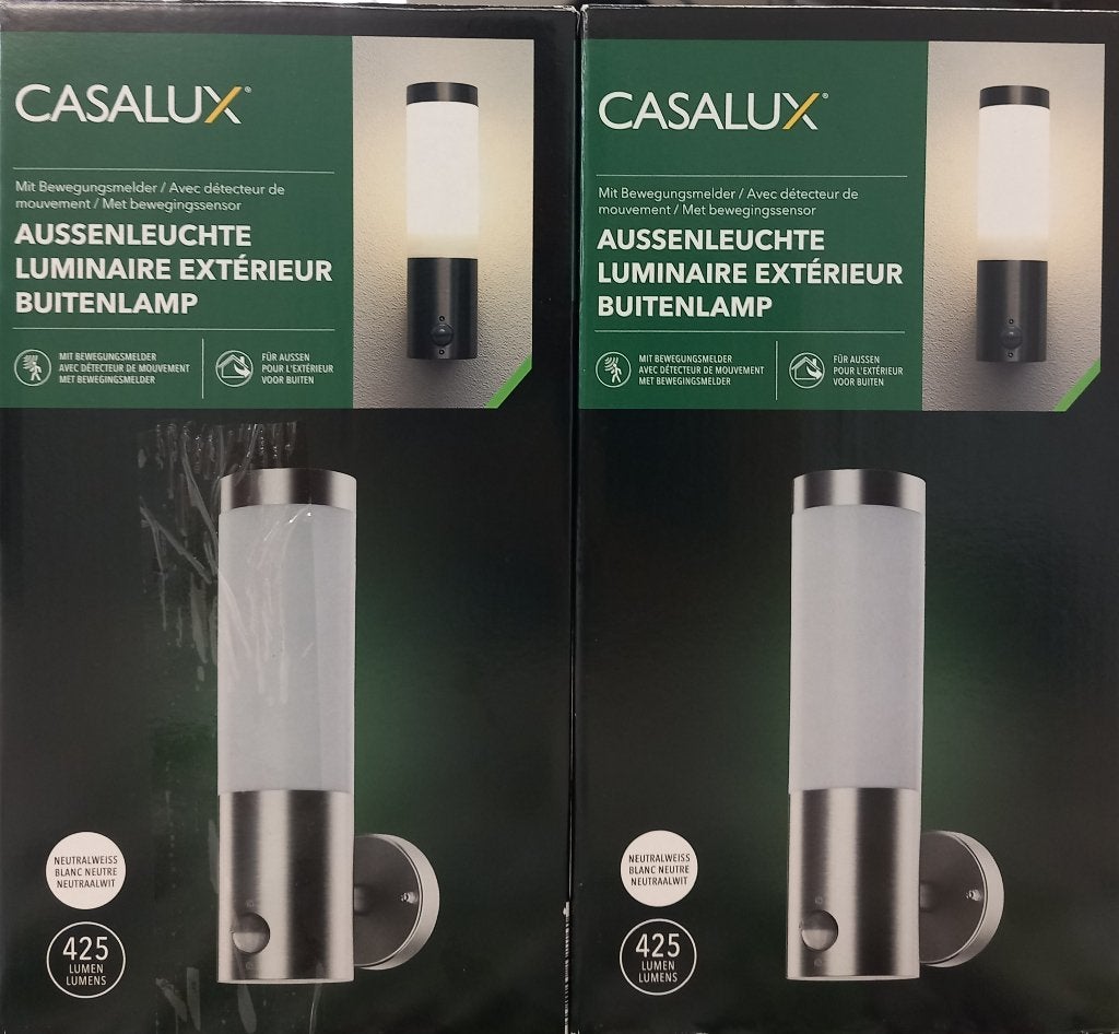 2 Buitenlampen met sensor incl. Ledlamp (nieuw), Ophalen of Verzenden