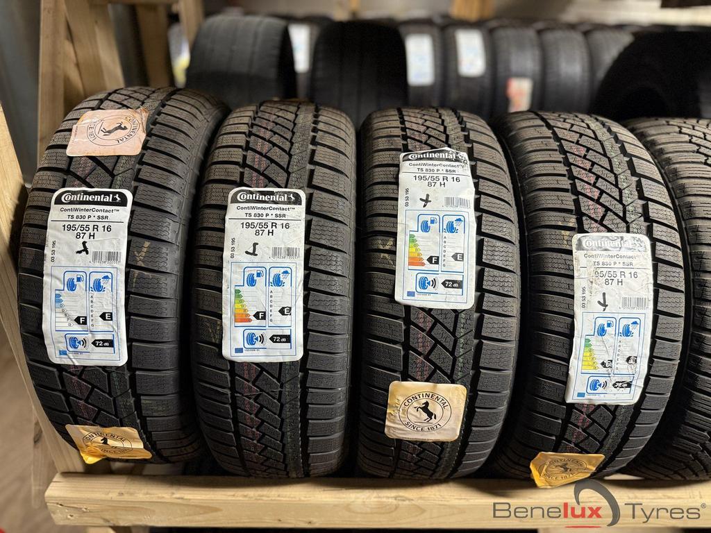 snow 195/55R16 87H Continental 195/55 R16 195/55/15 1955516, Neuf, Pneus hiver, 16 pouces, Véhicule de tourisme