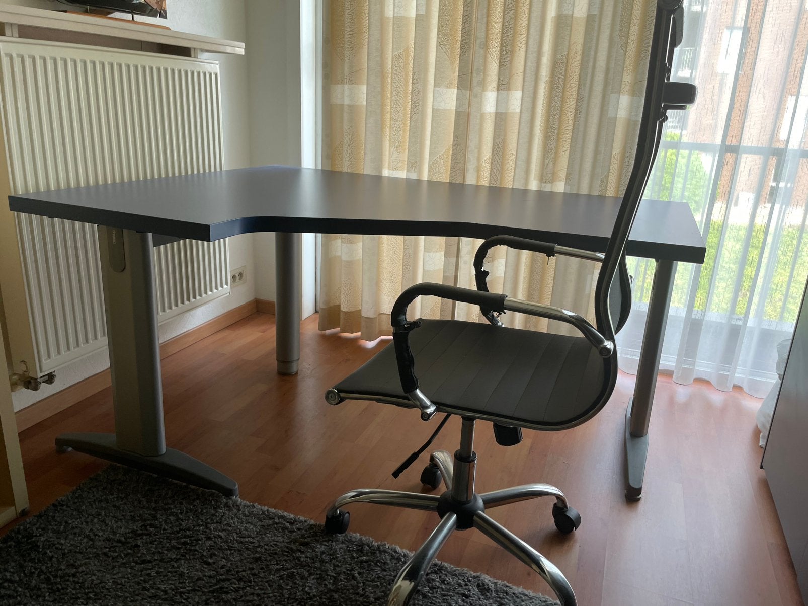 Bureau tafel +Bureau stoel, Ophalen, 160 cm, Hout, 100 cm
