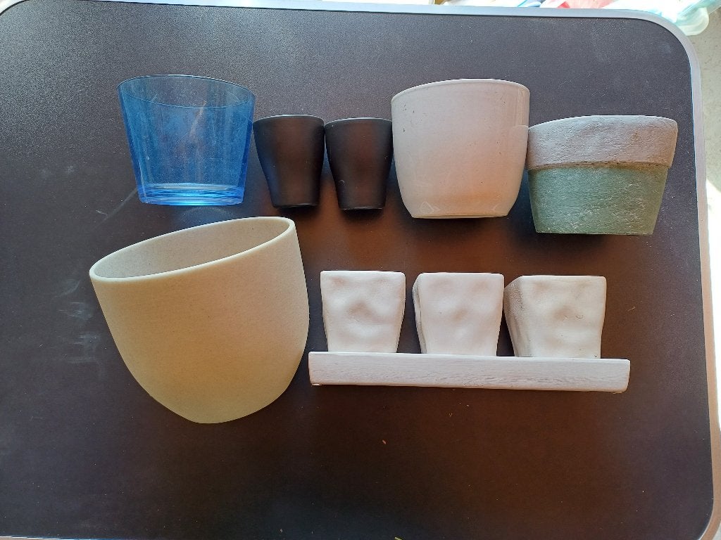 set bloempotten, Tuin en Terras, Ophalen, Gebruikt, Binnen, Minder dan 40 cm