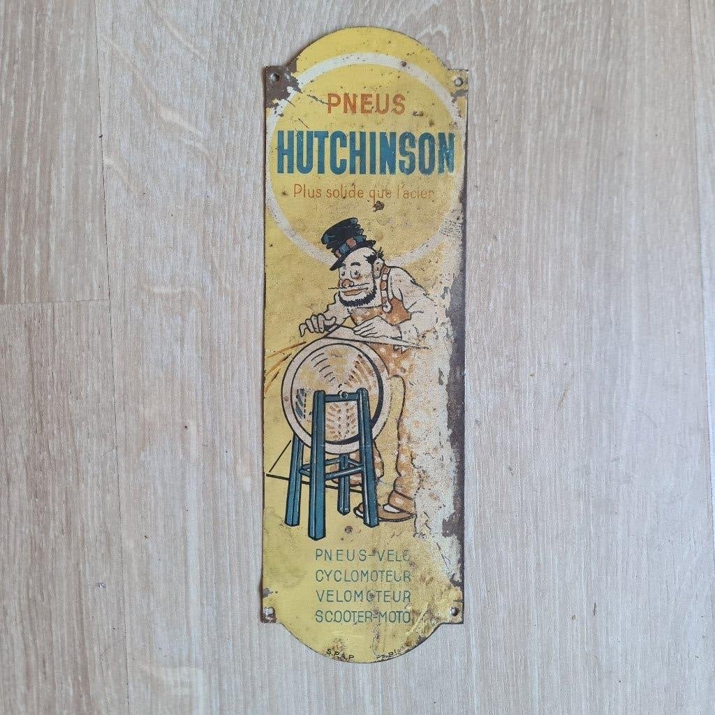 Deurpostje Pneus Hutchinson, Verzamelen, Ophalen of Verzenden