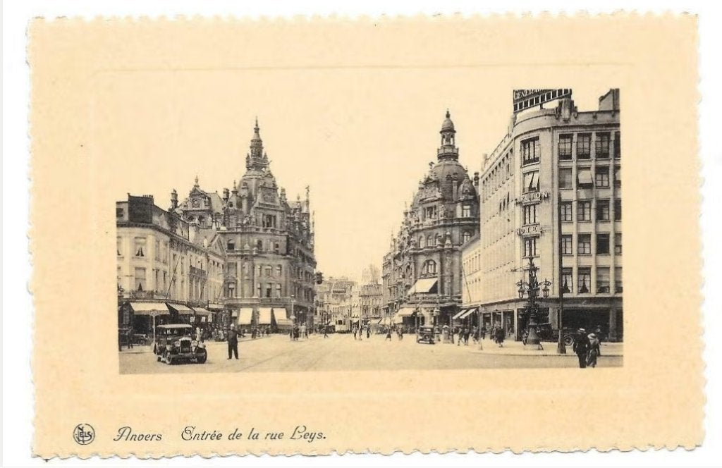 Anvers Entrée de la rue Leys, Envoi, Non affranchie, Anvers