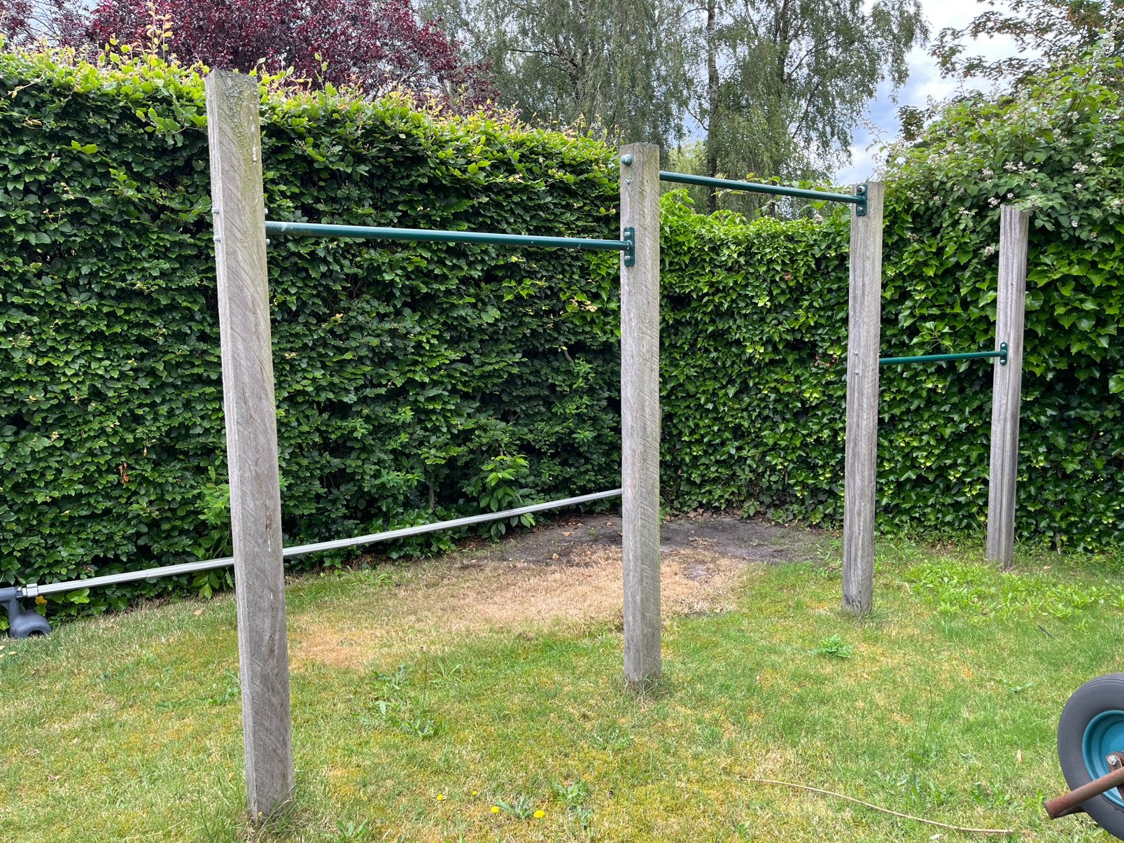 Tuimelrek tuin 3 stuks + palen, Ophalen, Zo goed als nieuw