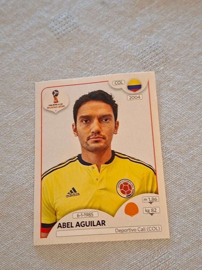 Panini / Sticker : Abel Aguilar / Colombia / WK 2018, Collections, Enlèvement ou Envoi, Neuf, Affiche, Image ou Autocollant
