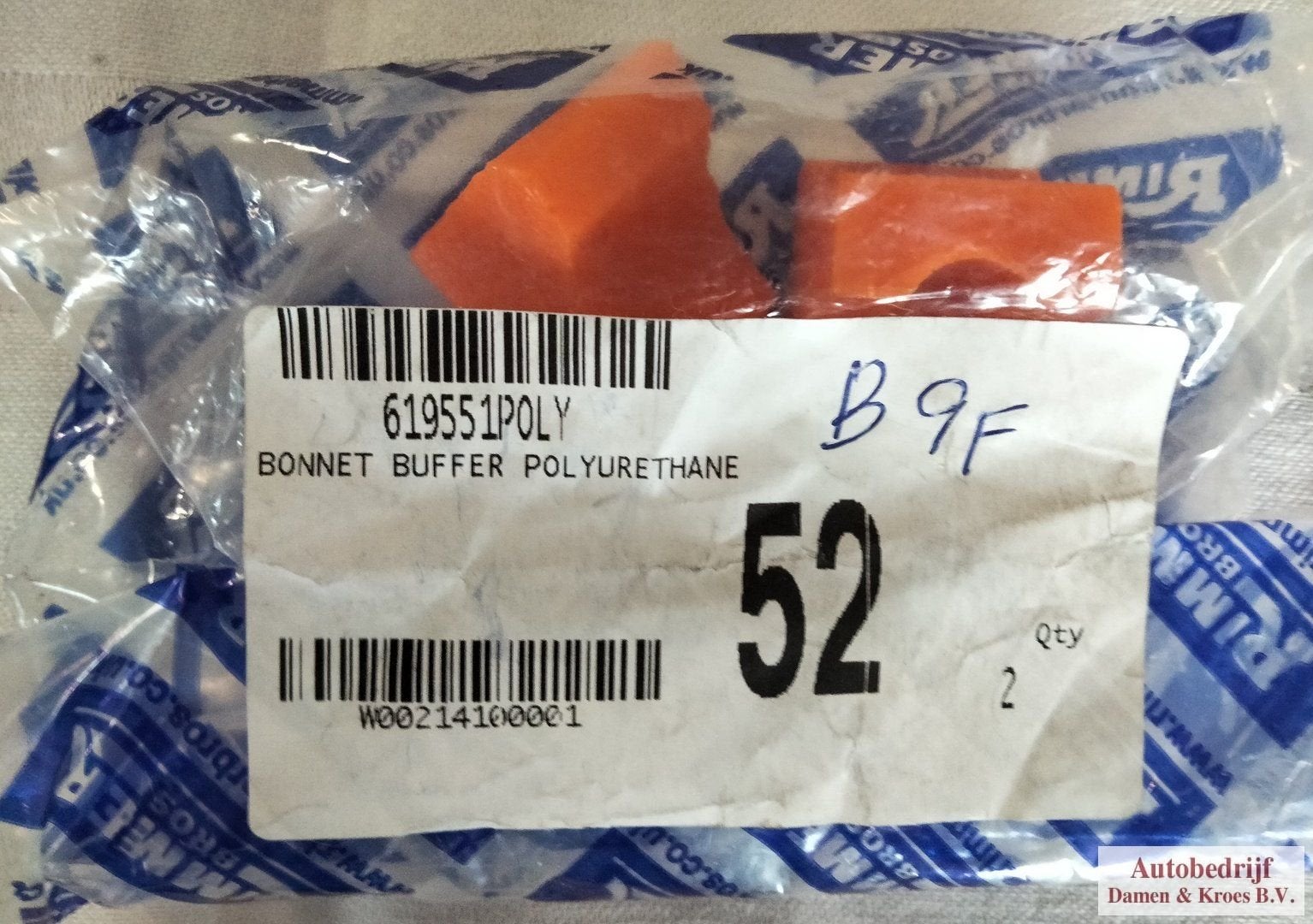 Bonnet Buffer - Polyurethane - 619551POLY, Auto-onderdelen, -, Overige automerken, -, Nieuw