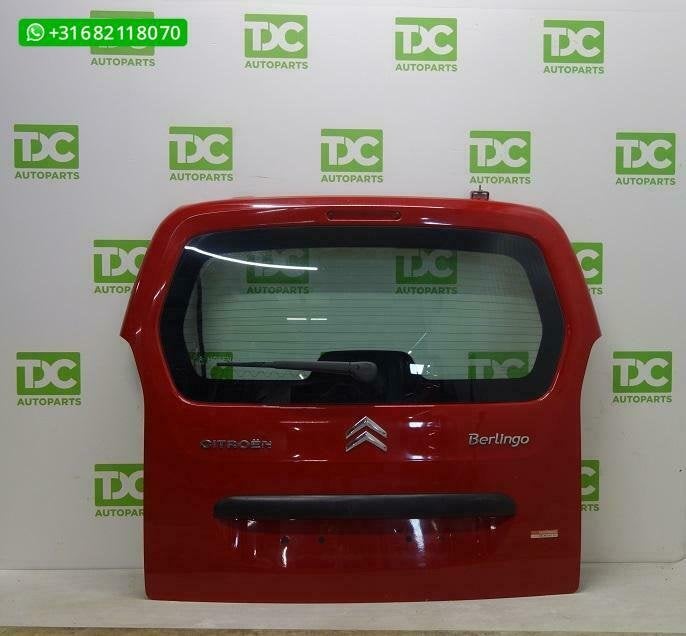 Peugeot Partner ('08-'19) Achterklep rood met ruit, Autos : Pièces & Accessoires, Carrosserie & Tôlerie, Haillon arrière, Peugeot
