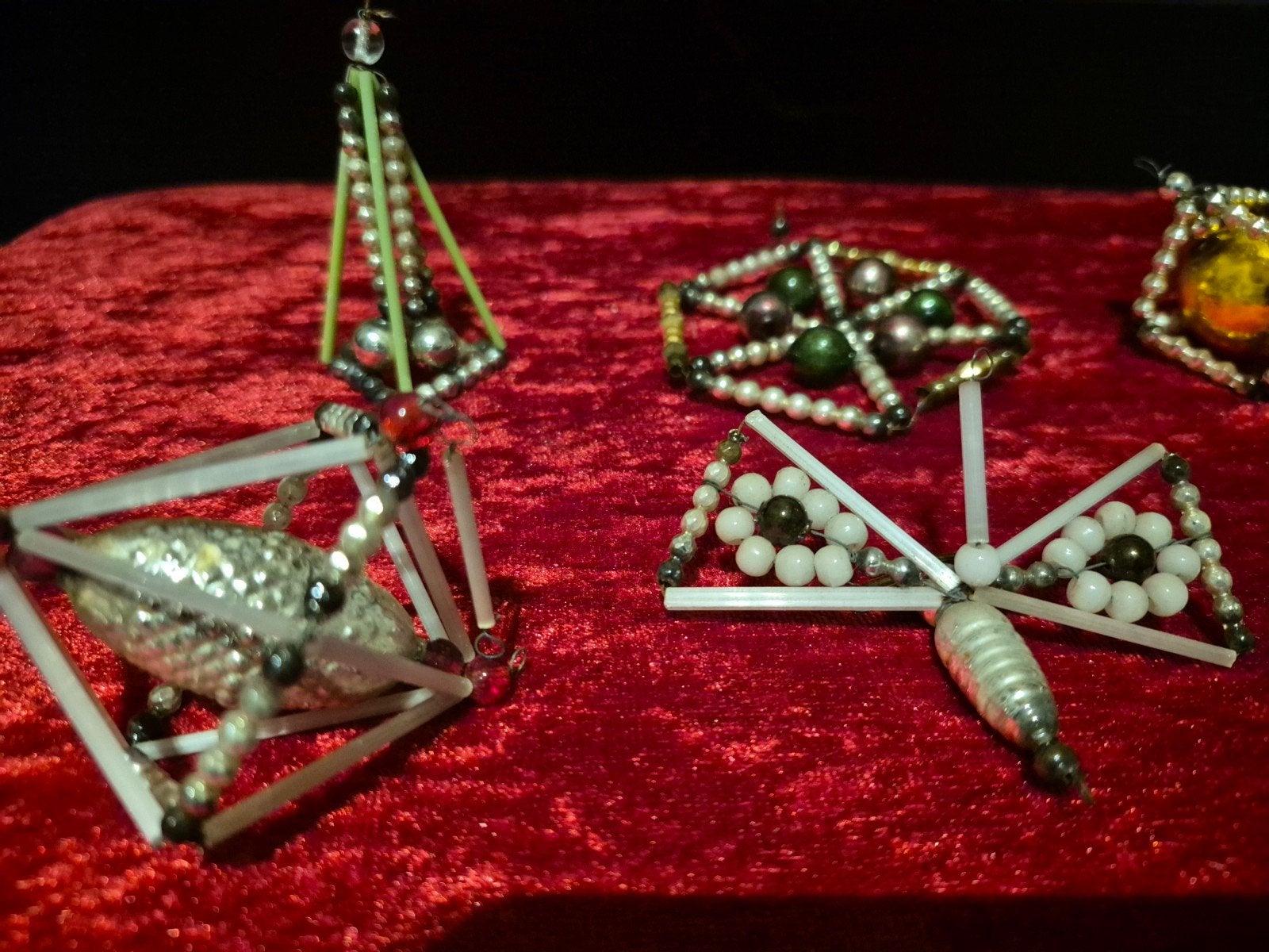 antieke kerstballen, Ophalen of Verzenden, Gebruikt