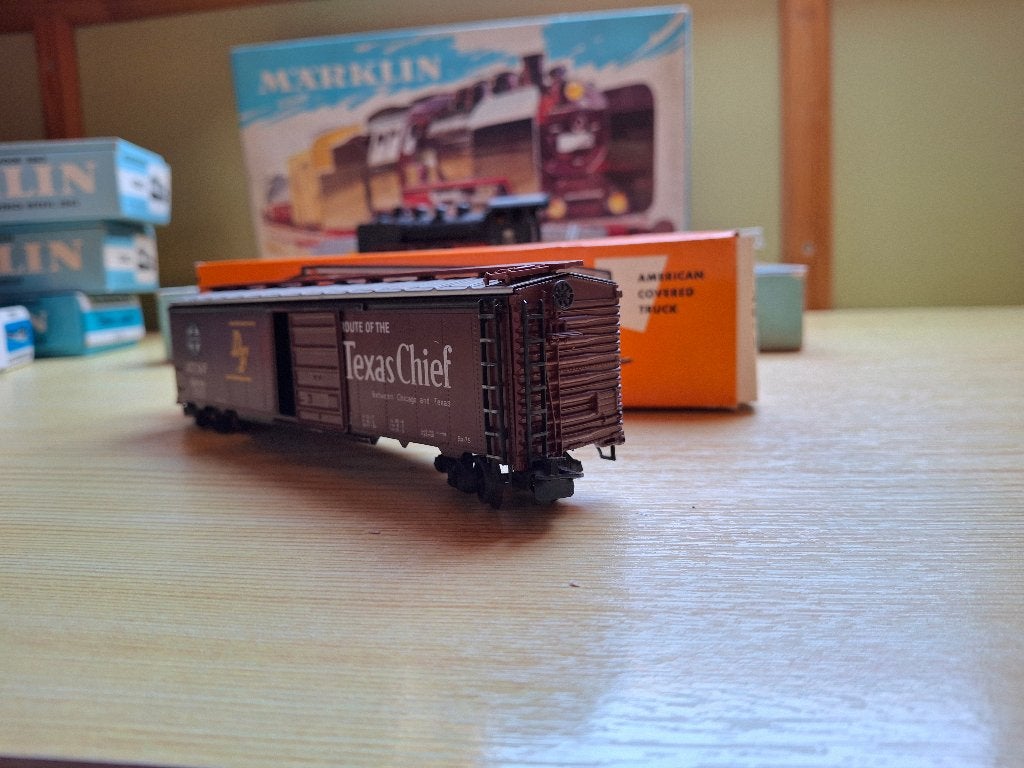 Märklin 4572 — Stock Car américain en étain « Santa Fe », Hobby & Loisirs créatifs, Trains miniatures | HO, Analogique, Courant alternatif
