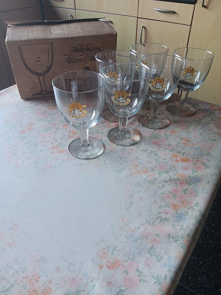 glazen Grimbergen, Verzamelen, Ophalen, Zo goed als nieuw, Bierglas