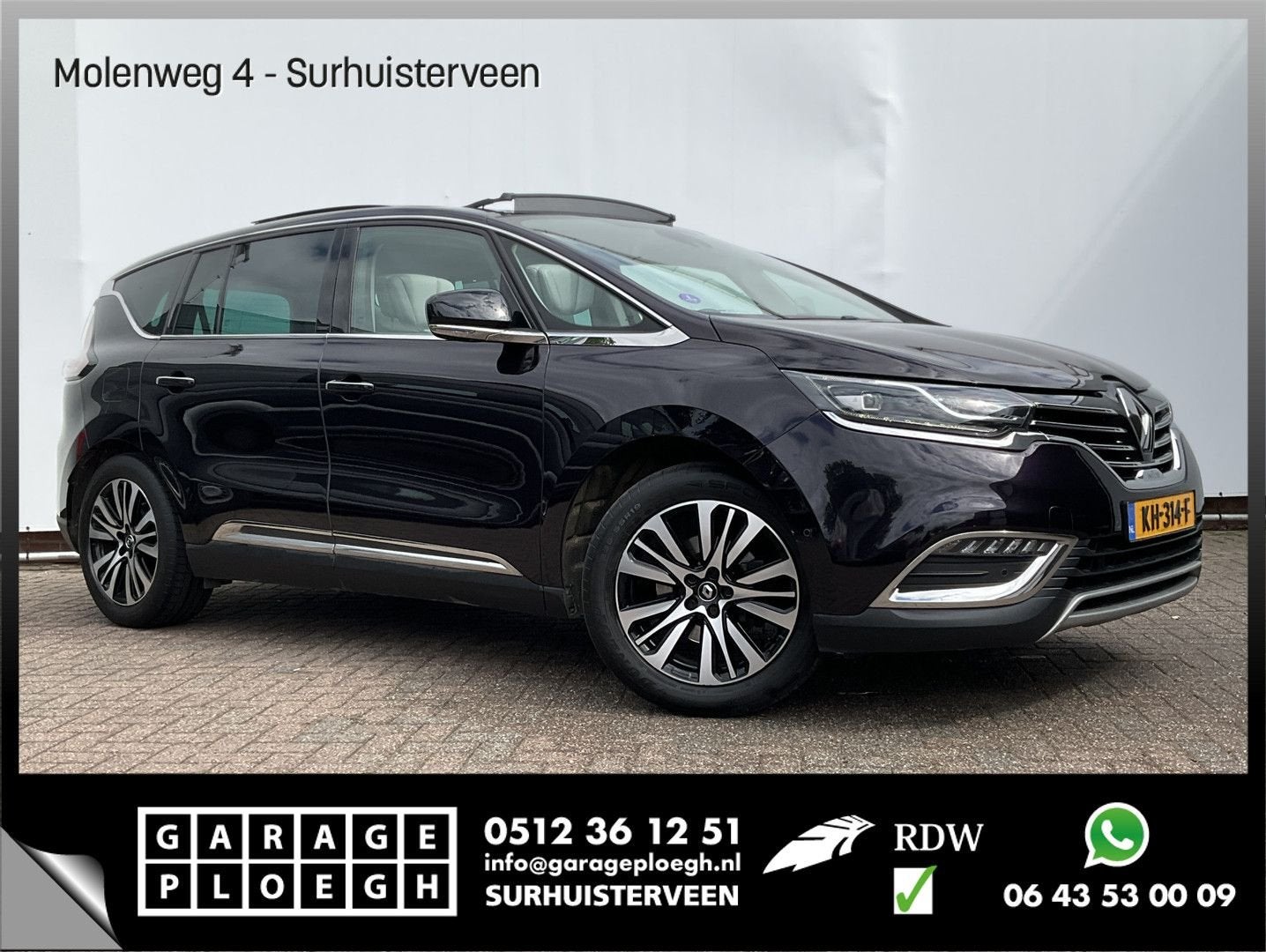 Renault Espace 7-Pers 1.6 TCe Initiale Paris 7p., Electronic Stability Program (ESP), Achat, 140 g/km, Entreprise