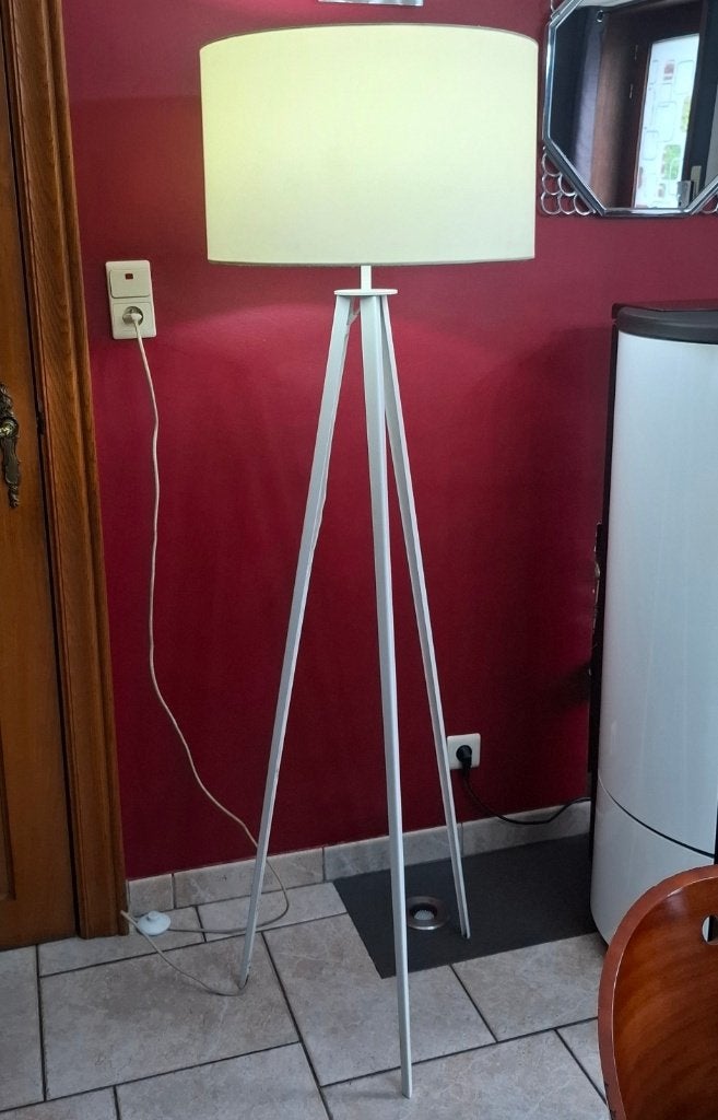 Grand Lampadaire Pied Hauteur 165cm, Maison & Meubles, Design, 150 à 200 cm, Métal, Enlèvement
