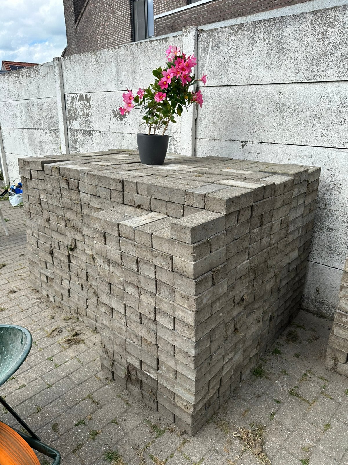 Betonklinkers | 90m2 | 22cm x 11cm x 7cm, Enlèvement, Comme neuf