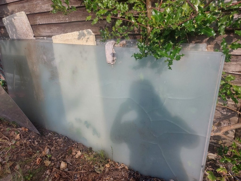 Glasplaten gelaagd 3x, Doe-het-zelf en Bouw, Glas en Ramen, Ophalen, Gebruikt