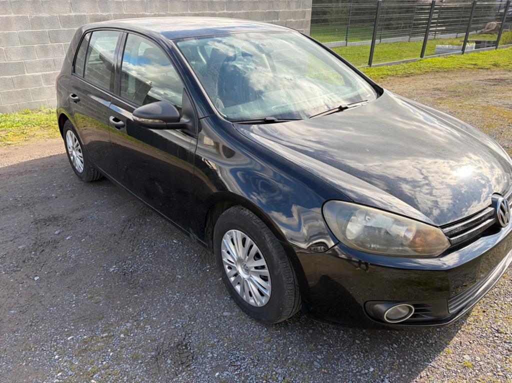 VOLKSWAGEN GOLF VI 1.6L TDI 2012, Auto's, Volkswagen, Euro 5, Zwart, 4 cilinders, Zwart