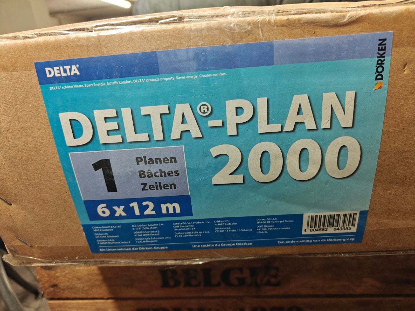 2 bâches DELTA PLAN 2000 PROFESSIONNEL 6x12, Enlèvement