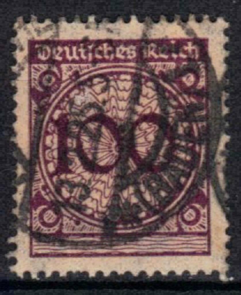 Allemagne 1923 - Yvert 336 - Deutsches Reich ave numér (ST), Envoi, Affranchi