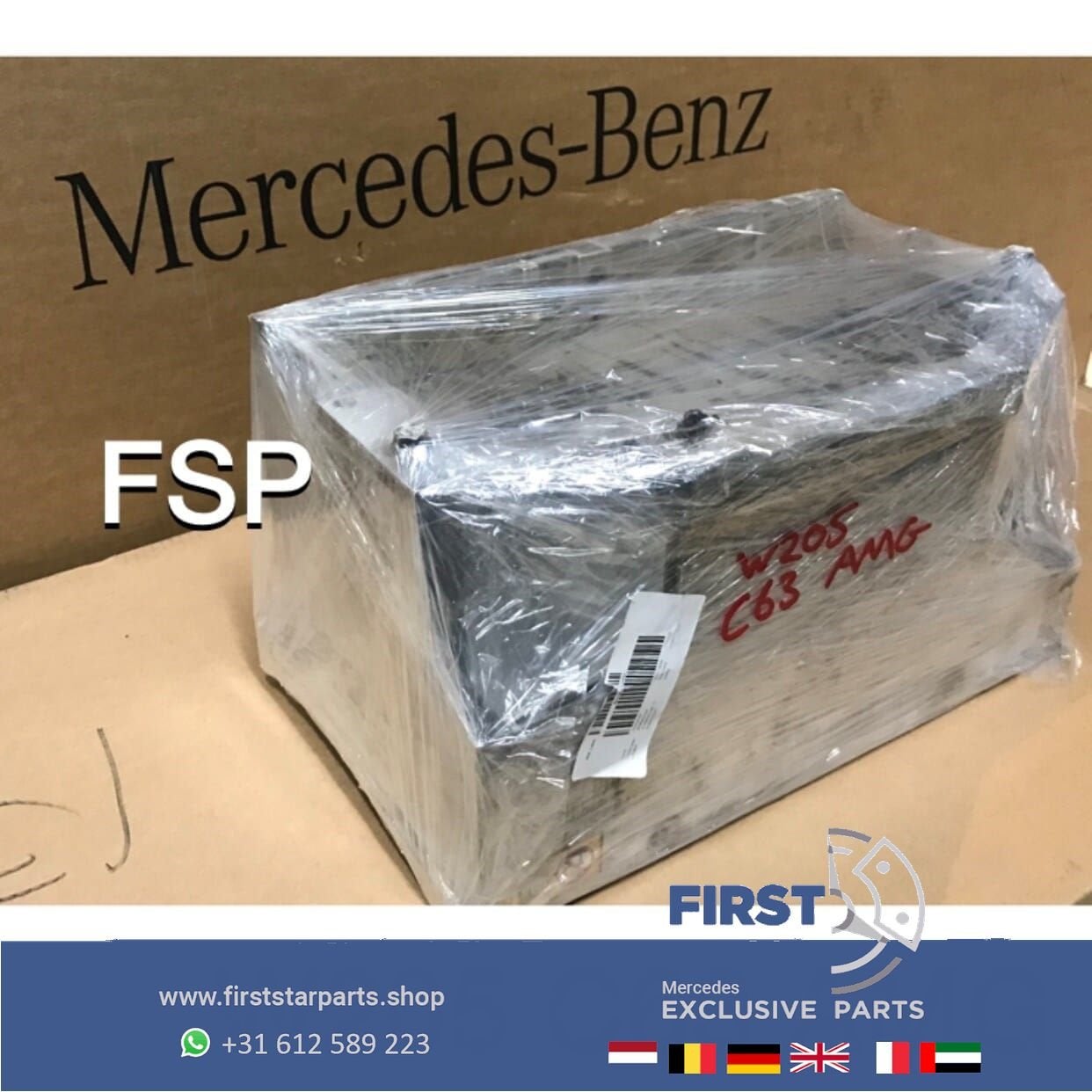 W205 C63 AMG ACCUBAK aluminium ACCU HOUDER BAK Mercedes C 63, -, Utilisé, -, -