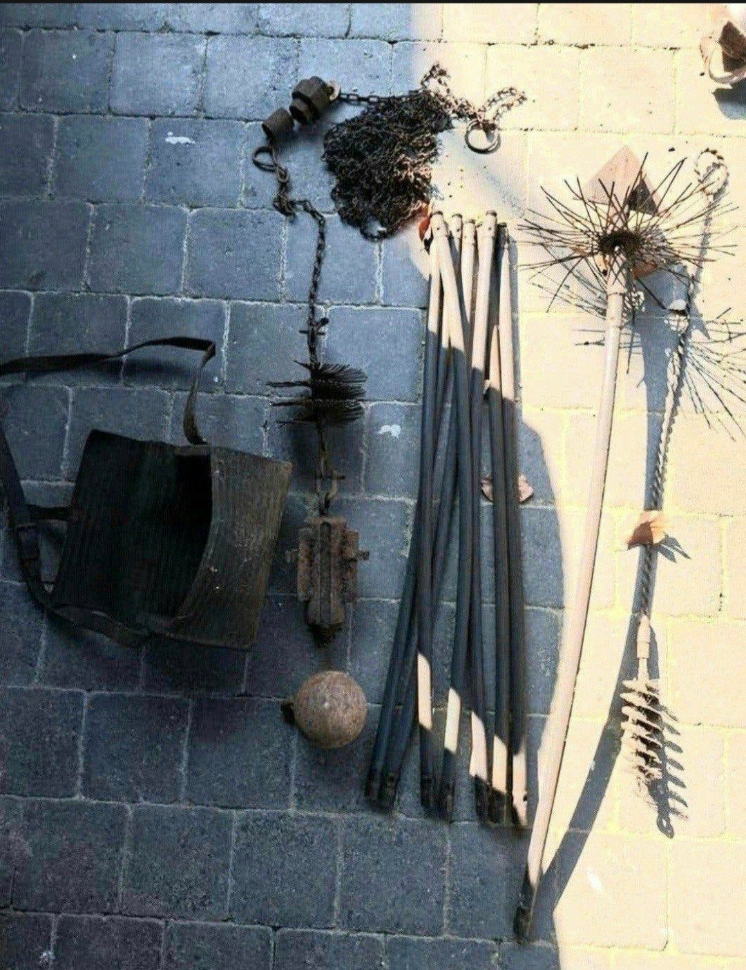 lot ramonage cheminée vintage, Enlèvement ou Envoi