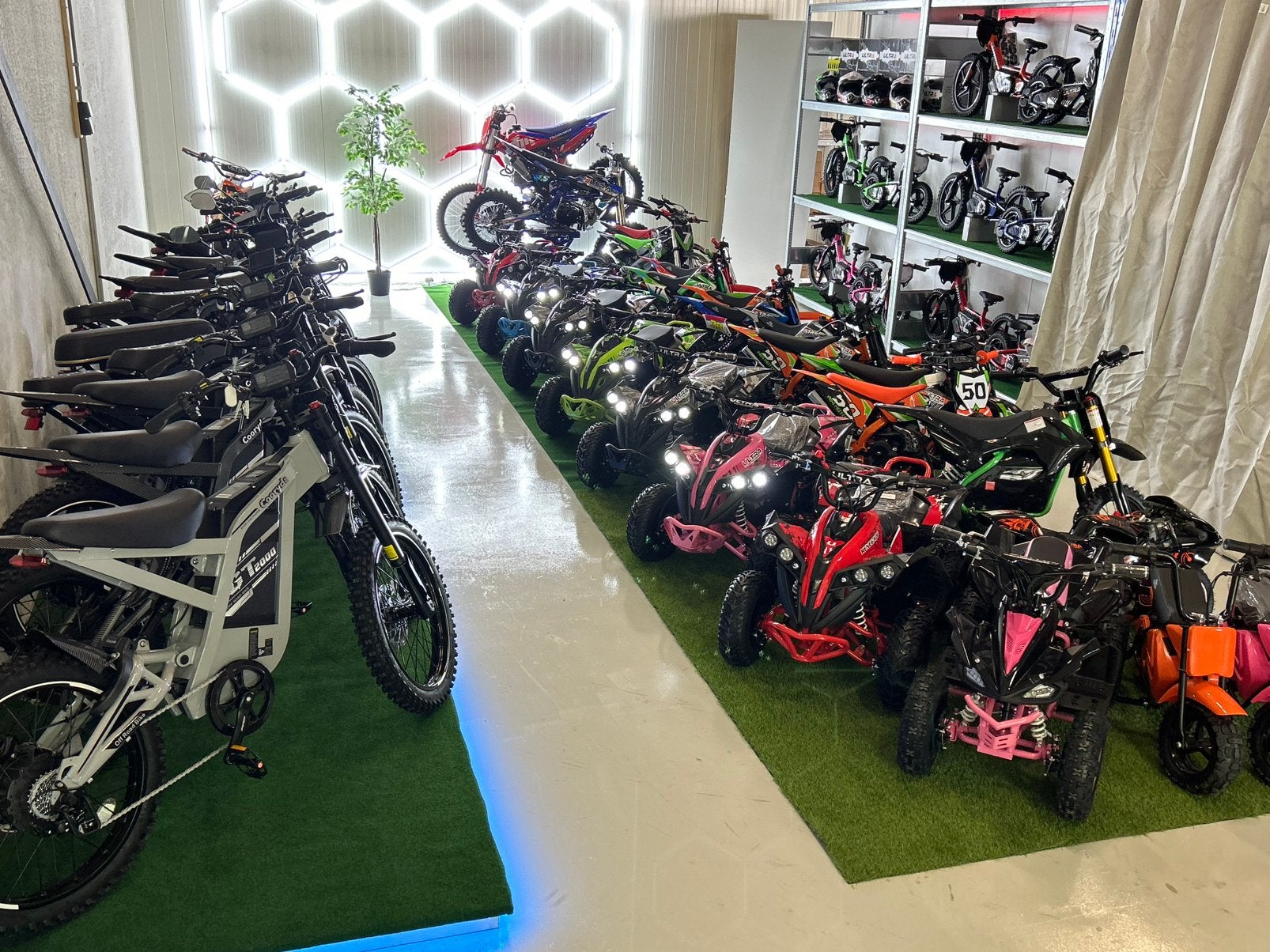 Nieuwe elektrische en benzine kinder quads,crossers,en meer, Neuf