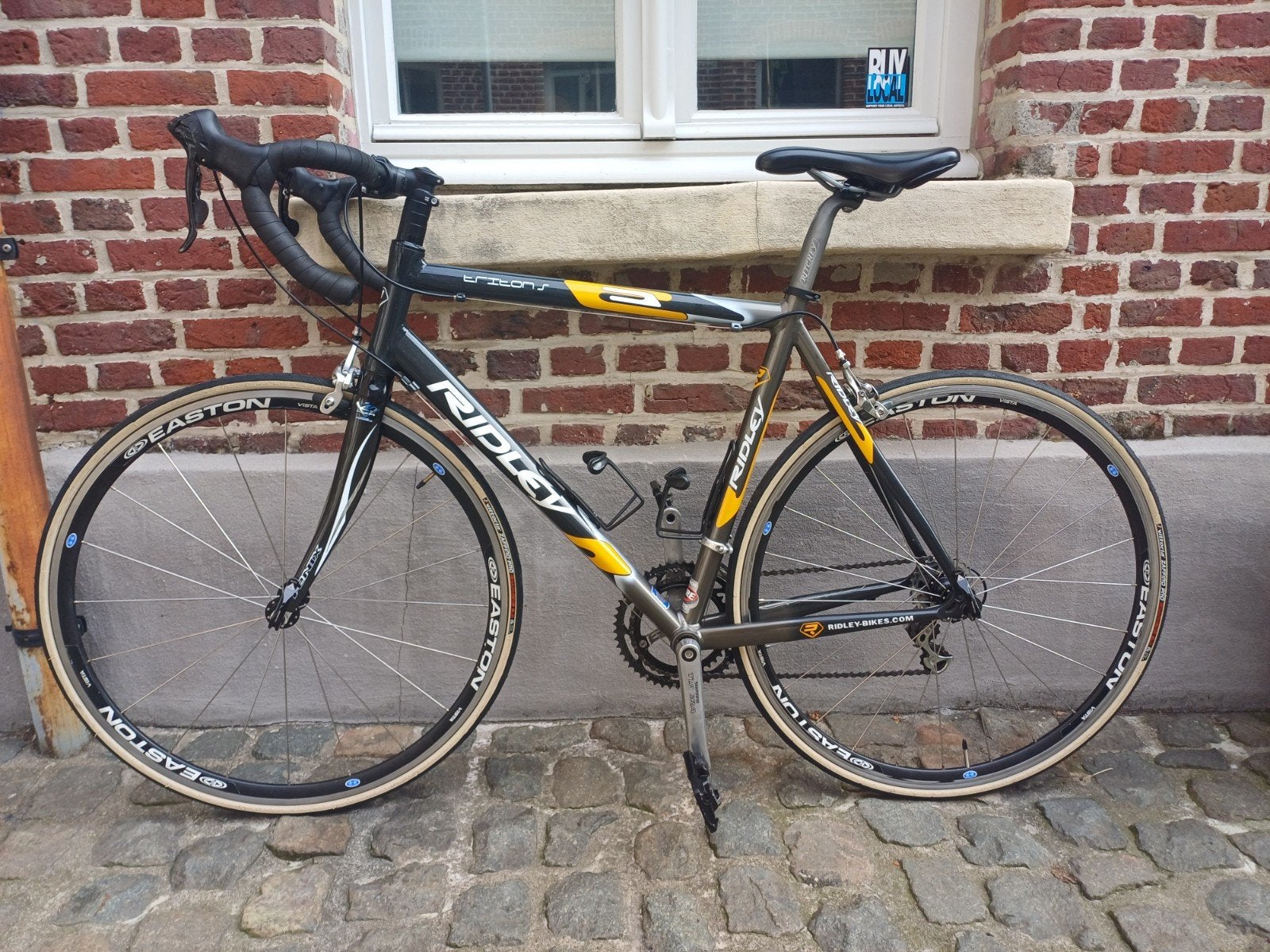 Ridley Triton 2x9 speed, Fietsen en Brommers, Ophalen, Gebruikt, Minder dan 10 versnellingen, Velgrem