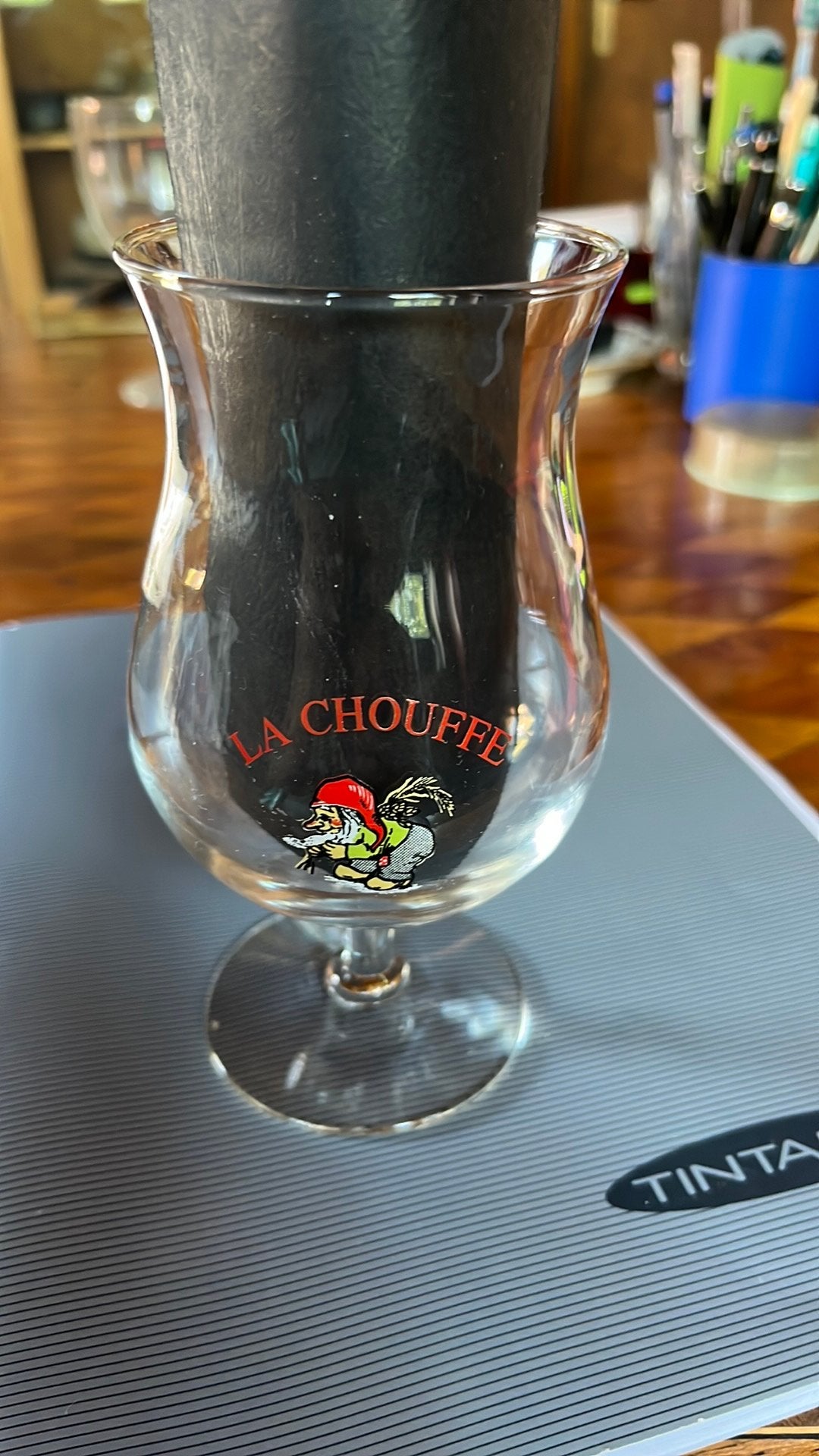 Ancien verre chouffe : la grande choufferie 25ans 2007, Collections, Enlèvement ou Envoi, Comme neuf