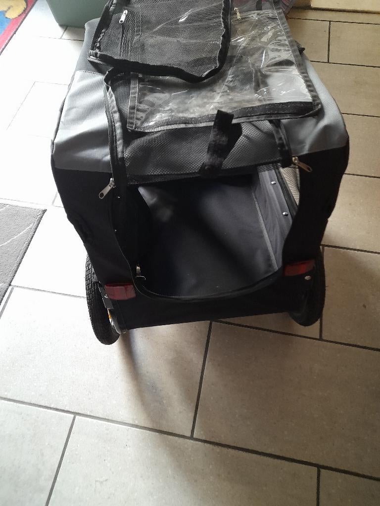 Hondenfietskar, Fietsen en Brommers, Fietsaccessoires | Aanhangwagens en Karren, Ophalen, Opvouwbaar, Minder dan 20 kg, Zo goed als nieuw