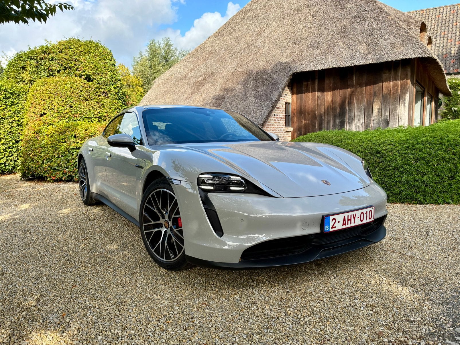 Porsche Taycan 4S (2021 / 74000 km), Auto's, Dealer onderhouden, Parkeerassistent, Overige kleuren, Leder