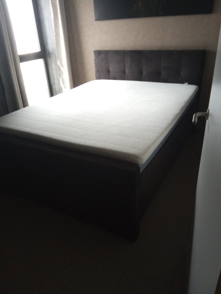 Boxspring met opslagruimte 3 m oud, Huis en Inrichting, Ophalen, Zo goed als nieuw