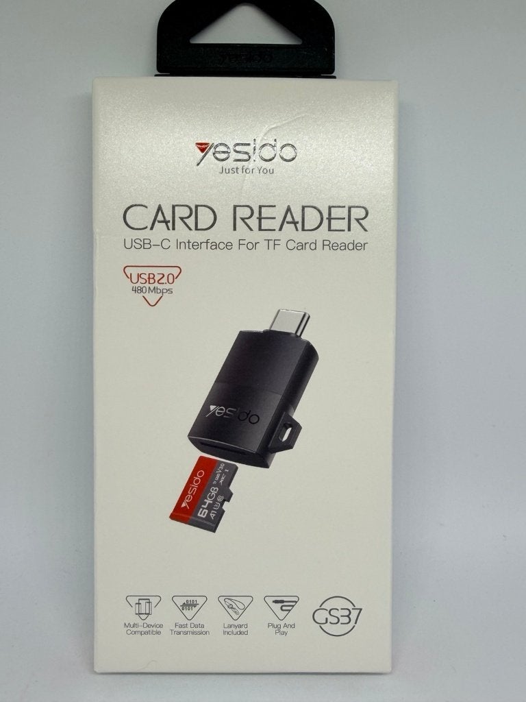 LECTEUR DE CARTE MICROSD USB-C YESIDO CS37, Informatique & Logiciels, Neuf, Enlèvement ou Envoi, Support@yesidoriginal.com, Yesido