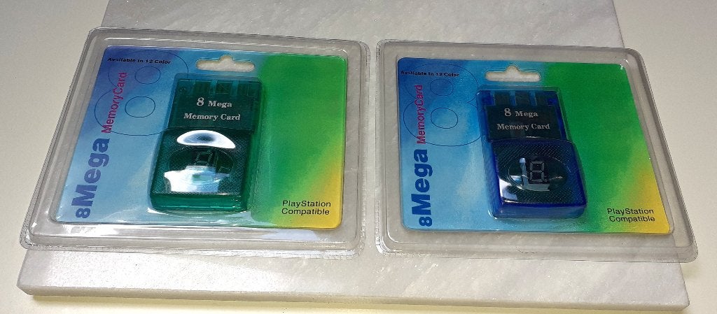 Gaming retro set 2 Playstation 2 8MB Memory Cards, Enlèvement ou Envoi, Neuf, Carte mémoire, PlayStation 2