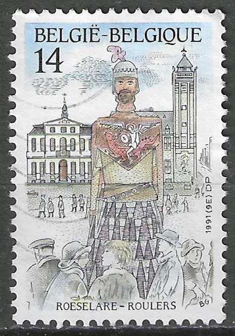 Belgique 1991 - Yvert/OBP 2414 - Tourisme - Roeselaere (ST), Envoi, Affranchi, Oblitéré