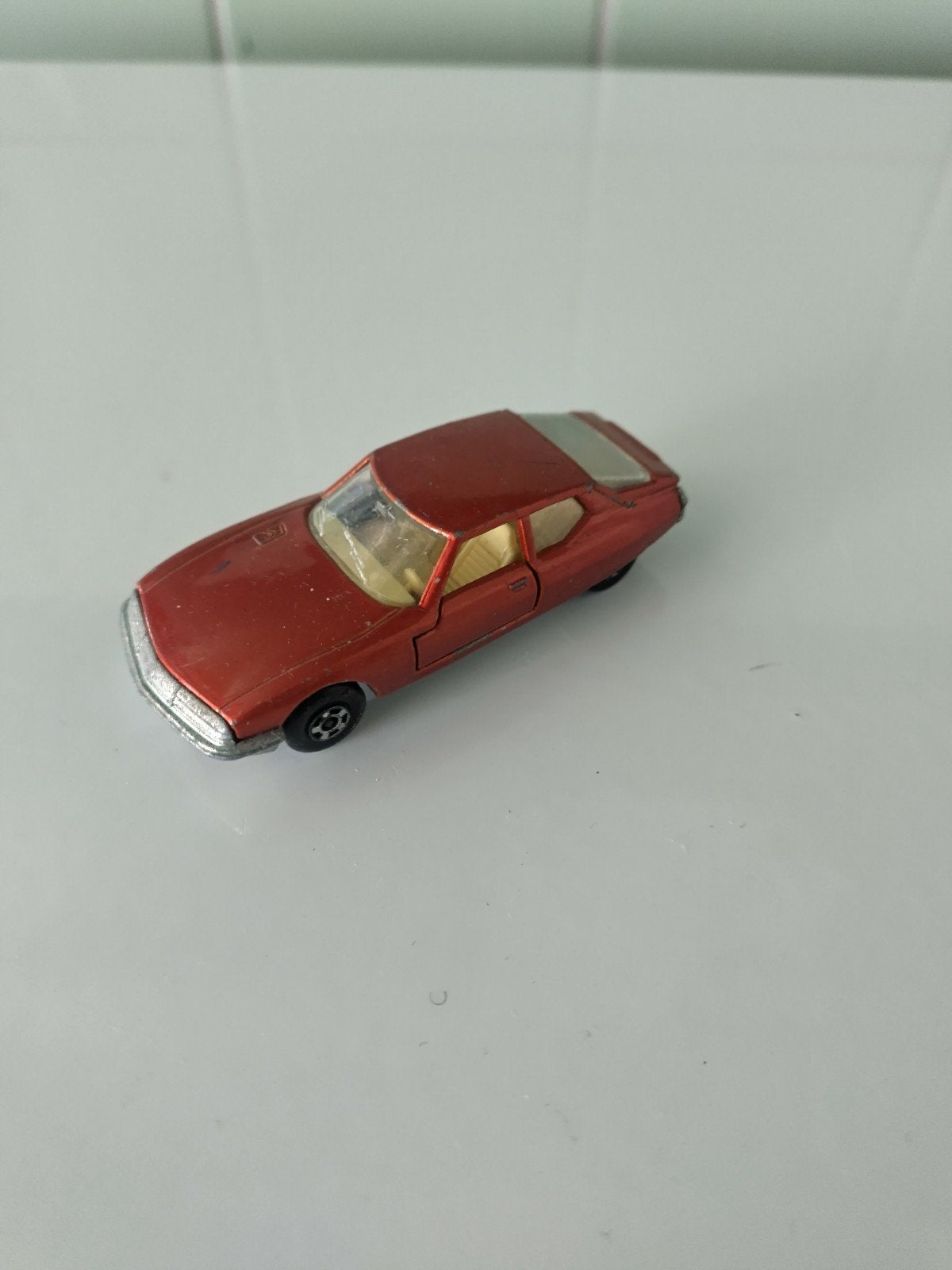 Vintage Matchbox Citroën S.M. AFHALING LEES BESCHRIJVING, Enlèvement, Utilisé, Voiture, Matchbox
