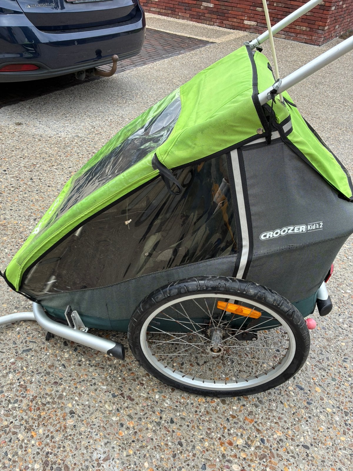 Croozer 2 places, Enlèvement, Utilisé, Remorque pour enfant