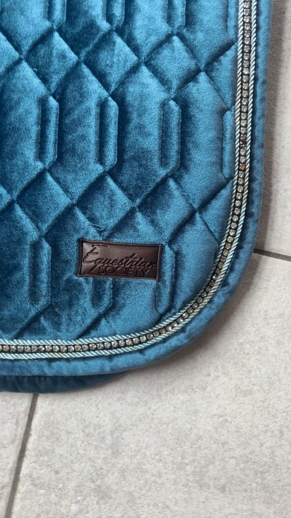 Paarden dekje, Dieren en Toebehoren, Horsegear, Zadeldekje, Blauw, Glitter