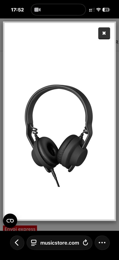 Casque AIAIAI TMA-2 DJ Professional – Excellent état, Enlèvement, Comme neuf