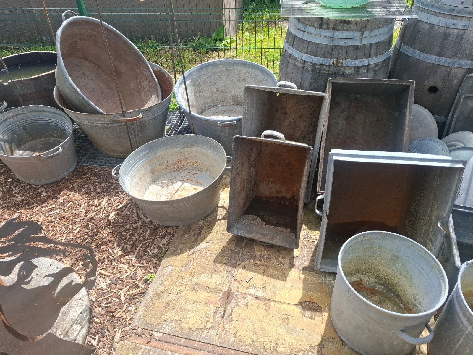 Du temps de grand-mère ! Vaste choix de bacs/plateaux/bouill, Jardin & Terrasse, Enlèvement