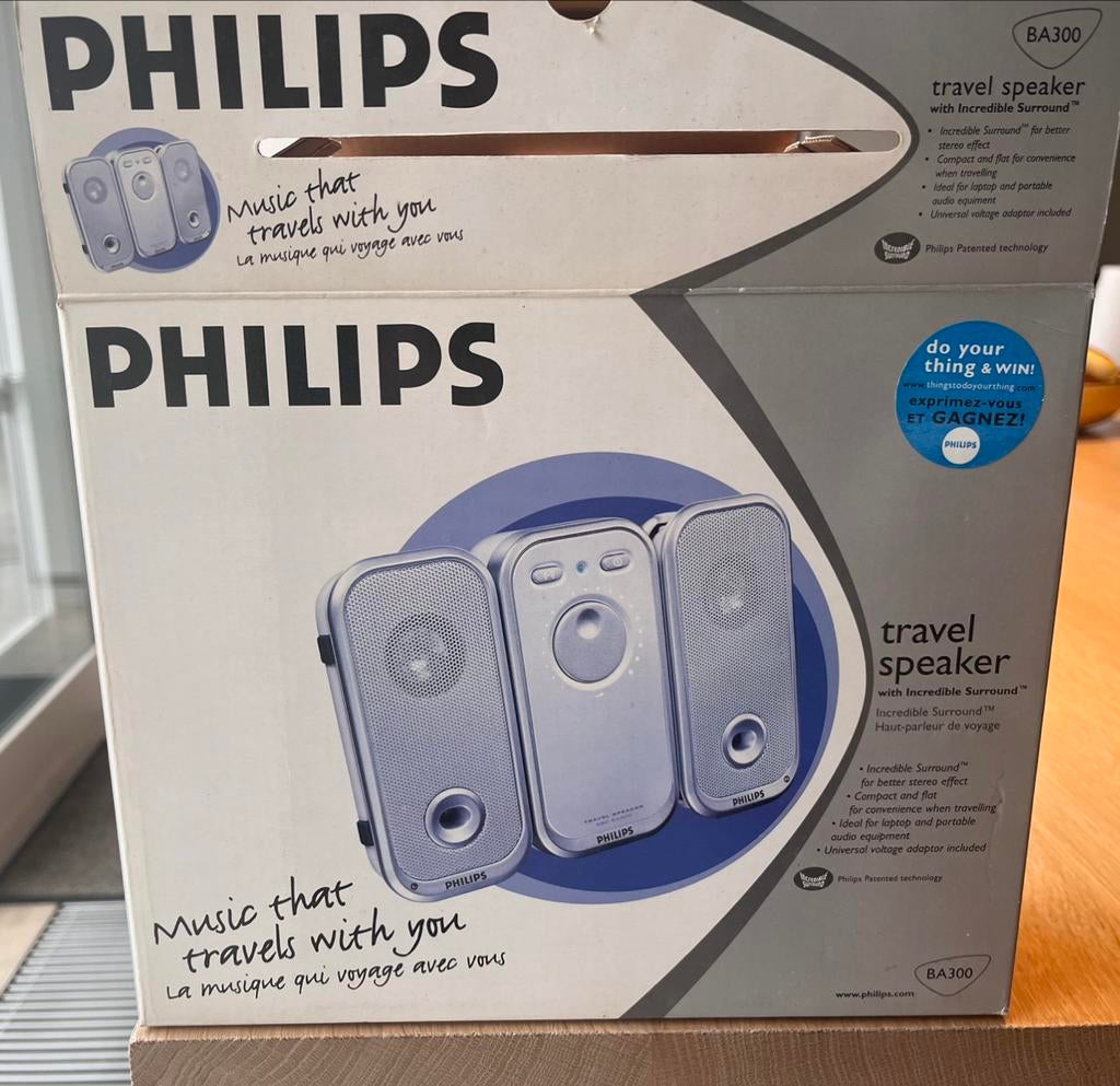 Travelspeaker ‘Philips’ SBC BA 300/00, Audio, Tv en Foto, Ophalen, Nieuw, Overige typen, Philips