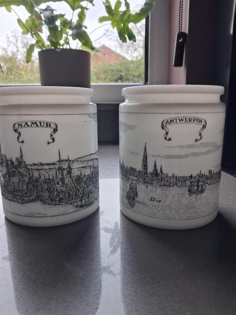 (confituur) potten ongeveer 60 stuks, Ophalen, Gebruikt, Overige materialen, Pot, Bus of Blik