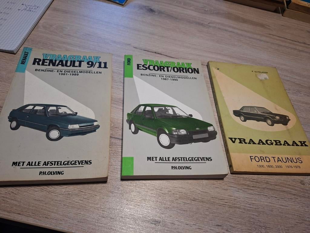 Vraagbaak renault, ford escort/orion en ford taunus, Enlèvement ou Envoi