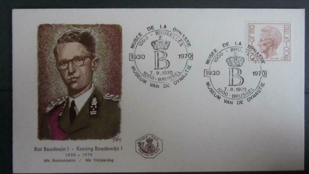 FDC- NR. 1543- 40e VERJAARDAG VAN KONING BOUDEWIJN, Enlèvement ou Envoi, Affranchi, Dynastie