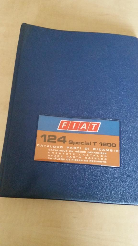 Livre de pièces détachées Fiat 124 spécial T 1600., Enlèvement ou Envoi, Utilisé, Fiat