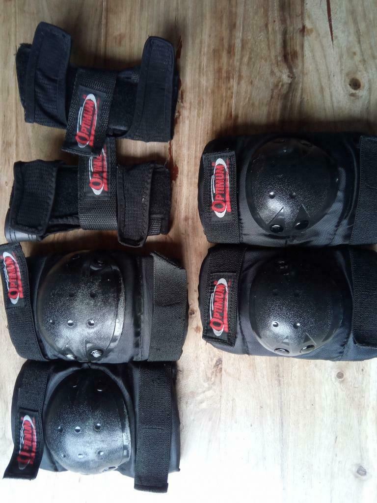 Optimum beschermset, Sport en Fitness, Skeelers, Ophalen of Verzenden, Gebruikt