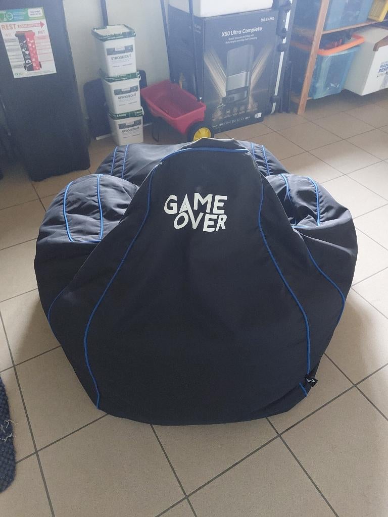 Game zit/ligzak, Huis en Inrichting, Ophalen, Zo goed als nieuw, Zwart, Zitzak