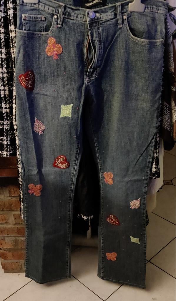Geborduurde Couture-jeans van Versace, Ophalen, Zo goed als nieuw