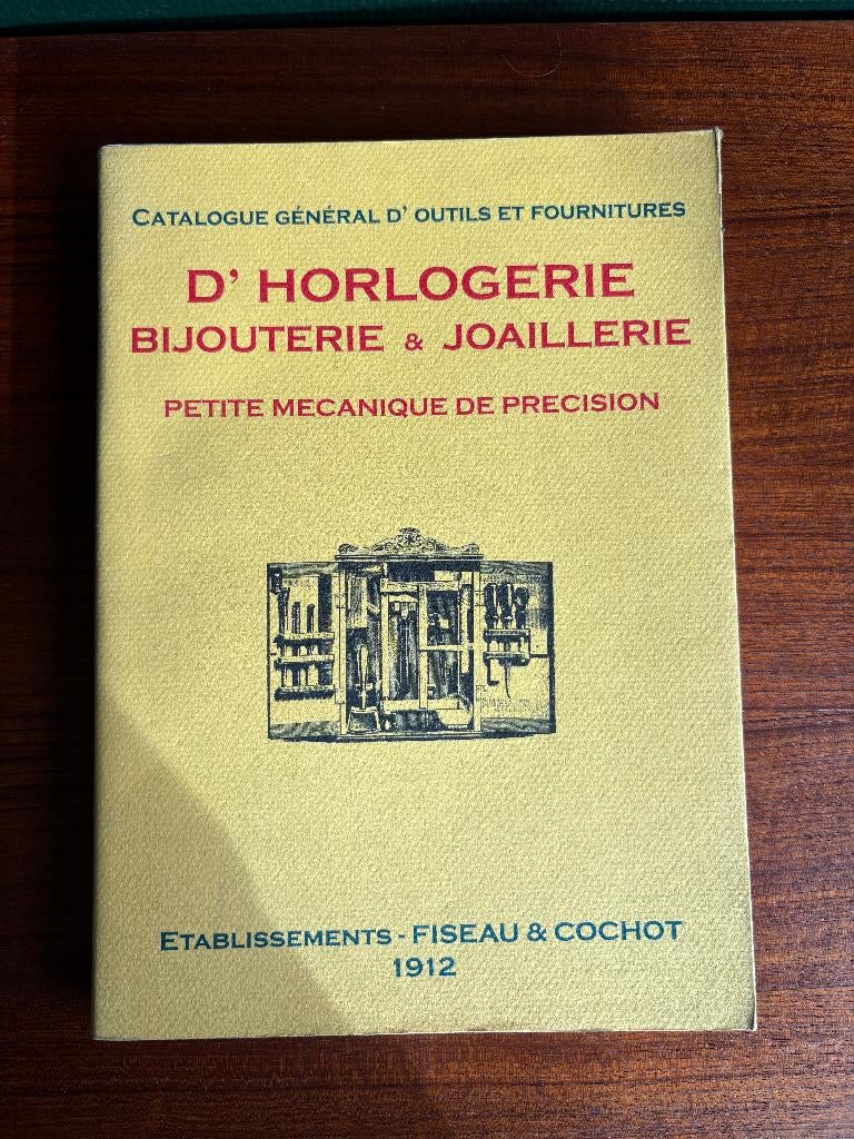 catalogue général d'outils  d'horlogerie fisseau TBE, Enlèvement