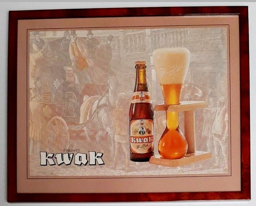 KWAK Bier/ Kader, Verzamelen, Biermerken, Ophalen, Zo goed als nieuw, Reclamebord, Plaat of Schild, Overige merken