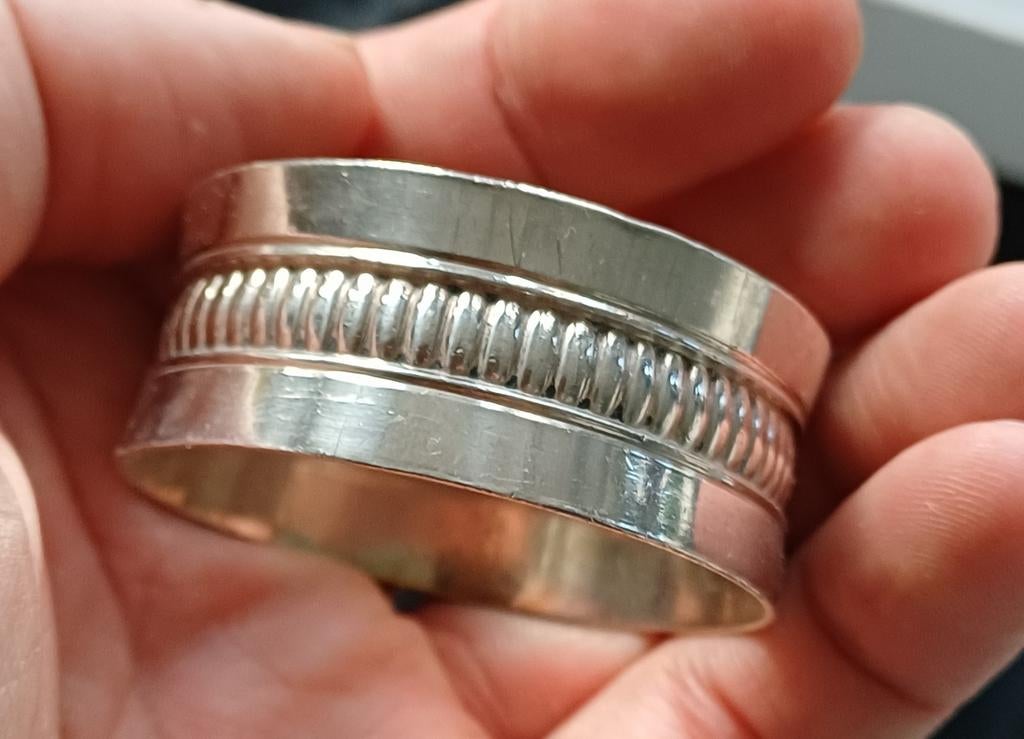 Rond de serviette en argent, Antiquités & Art, Enlèvement ou Envoi